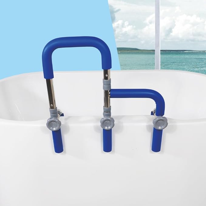 304 Stainless Steel Grab Bars for Bathtubs and Showers, Adjustable Bathtub - Image 4