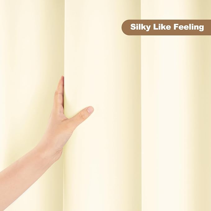 UFRIDAY Stall Shower Curtain Liner Long 48 x 78 inch, Narrow Cloth Bathroom - Image 7