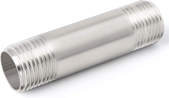 TAISHER 2Pcs Stainless Steel Pipe Fittings, 1/4" NPT x 1/4" NPT Male Threaded - Image 7