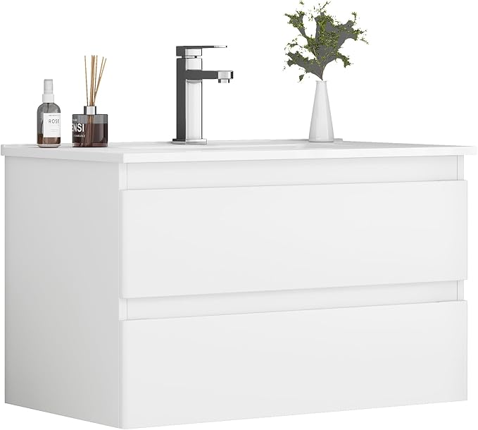 32" Wall Mounted Bathroom Vanity - Image 8