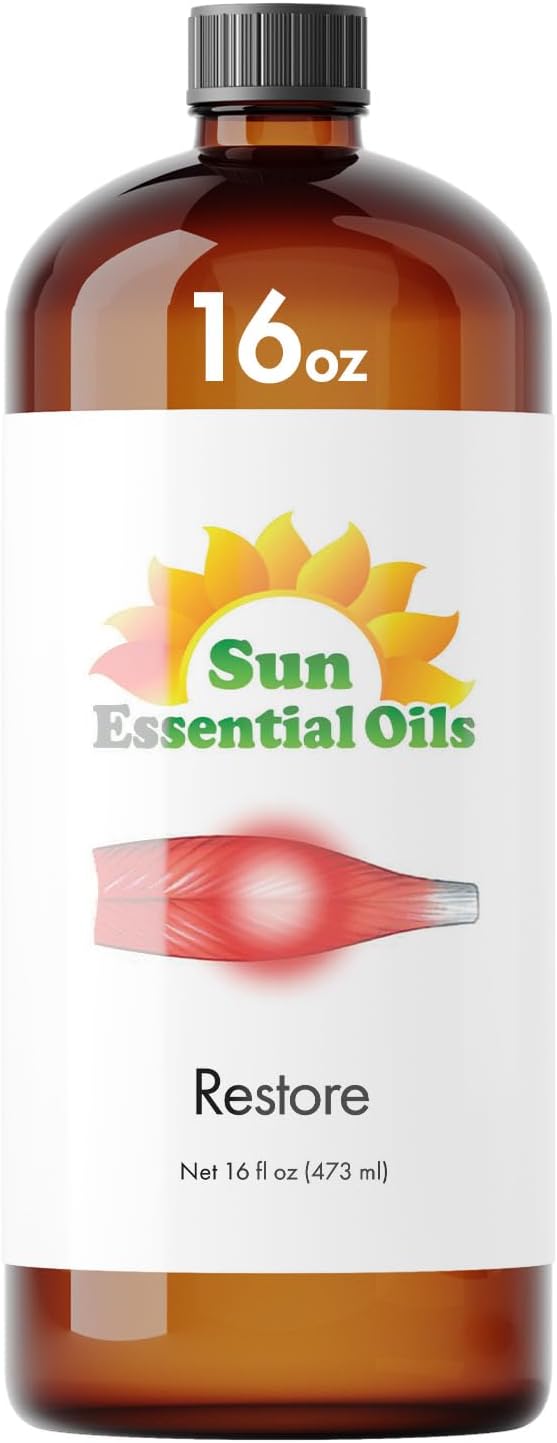 Sun Essential Oils Deep Muscle Ease Blend Essential Oil 16oz by SunEssentialOils