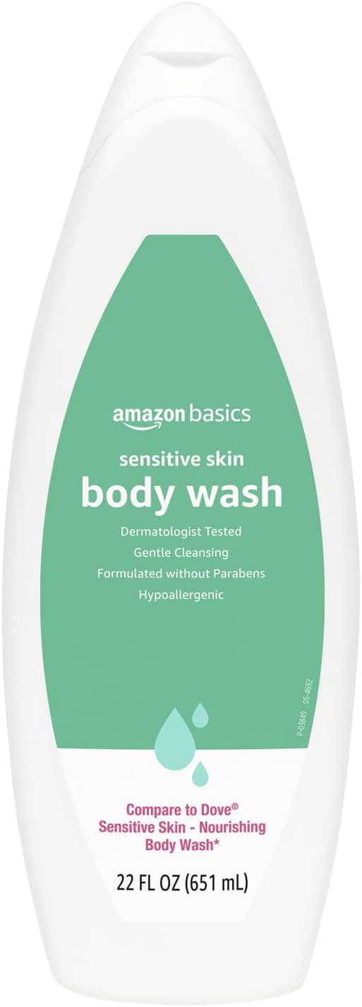 Amazon Basics Body Wash for Sensitive Skin, Hypoallergenic 22 fl oz by AmazonBasics