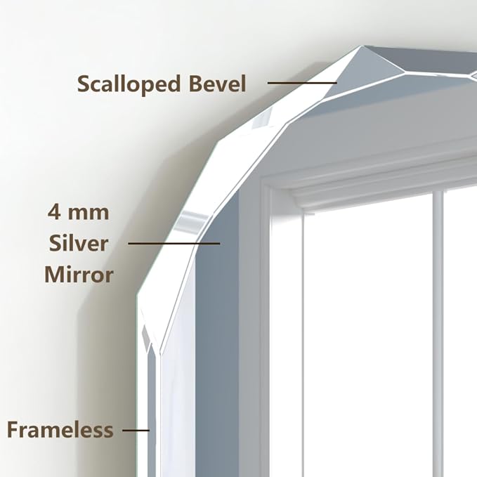 Silver Wall Mirror-Beveled Edge Frameless Mirror - Image 4