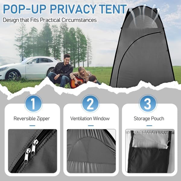 4x4ft Pop Up Privacy Shower Tent - Image 8