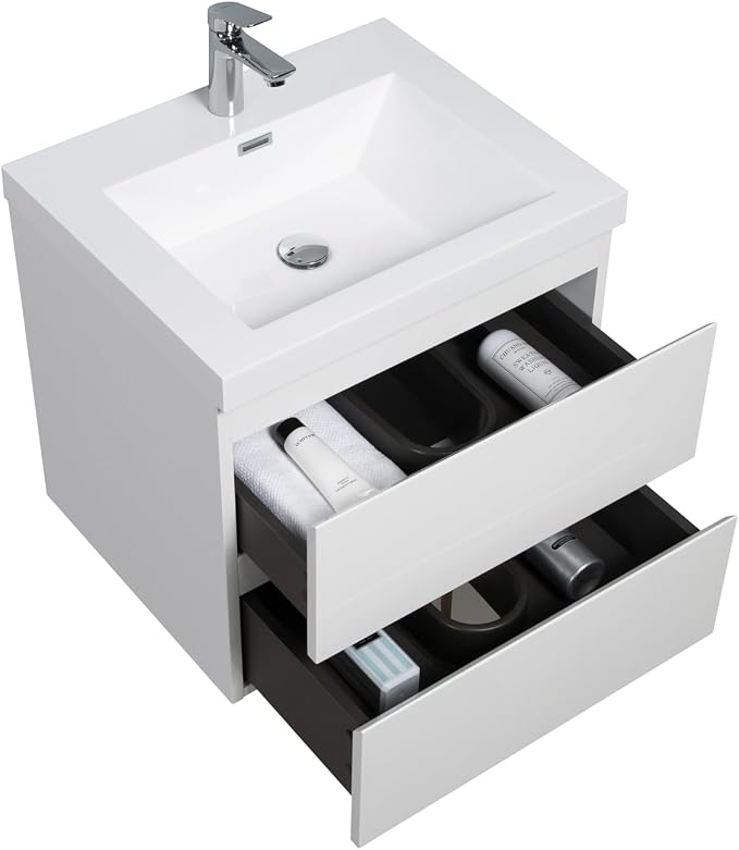 Modern 24" Floating Bathroom Vanity - Image 9