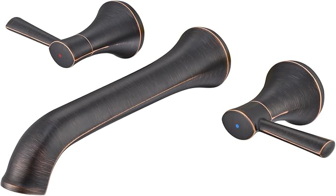 Wall Mount Tub Filler Brass Tub Faucet Oil Rubbed Bronze Bathroom Bathtub by wowkksanitaryware