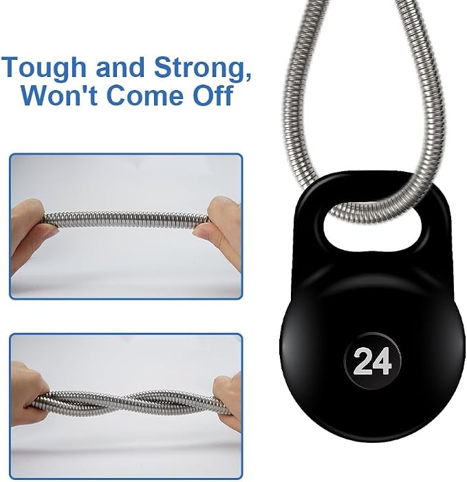 59 Inch Shower Hose, Chrome Kink Free Stainless Steel Handheld Shower Head Hose - Image 6