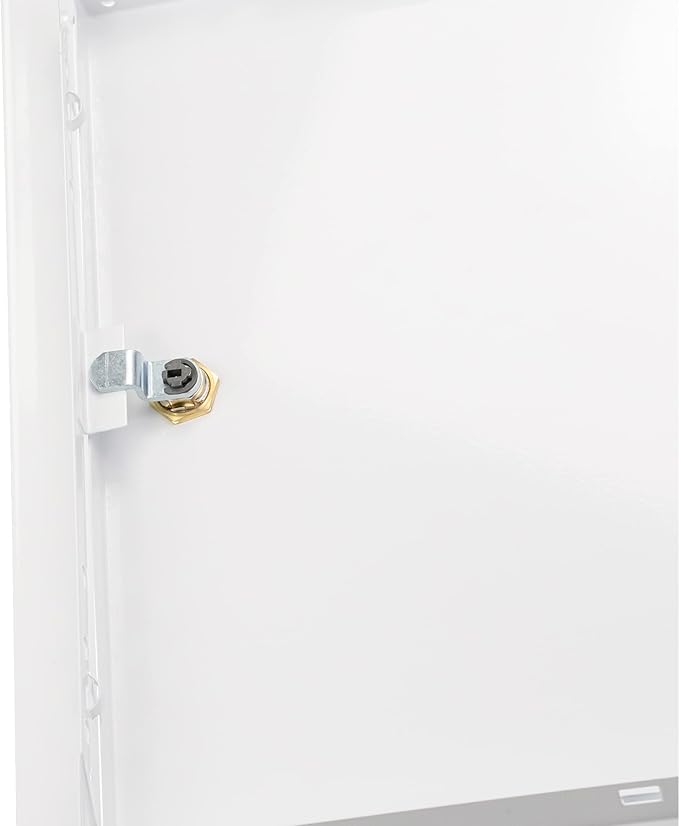 8" x 12" Lockable White Metal Access Panel. Service Shaft Door - Image 6