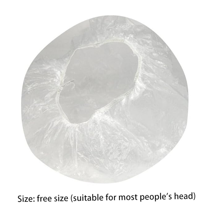 Shower Cap Disposable Bath Cap Elastic Hair Processing Plastic Caps - Image 9