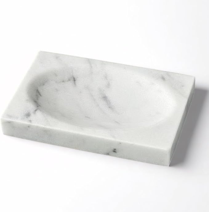 Marble Soap Dish for Shower by EXCHUES