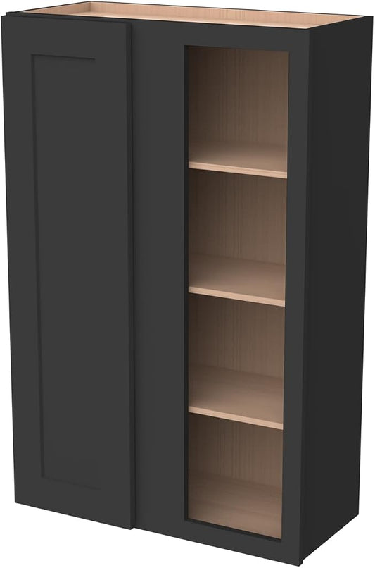 Solid Hardwood Wall Blind Corner Cabinets, Adjustable Shelves, Soft-Close Doors by HCIOANHomecabinetseries