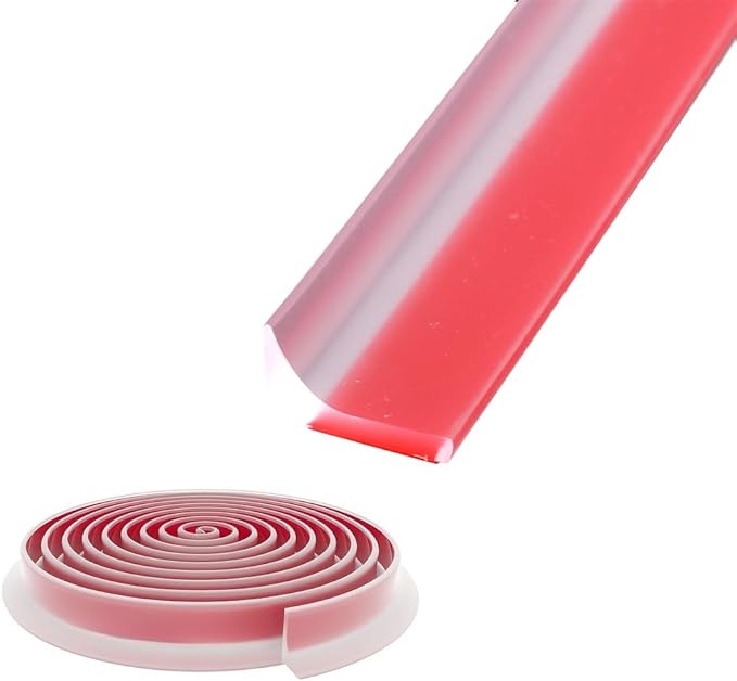 Shower Threshold Water Dam, Self Adhesive Silicone Waterproof Barrier Bathroom by MVUENLEYOG