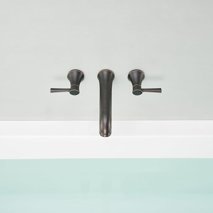 Wall Mount Tub Filler Brass Tub Faucet Oil Rubbed Bronze Bathroom Bathtub - Image 5