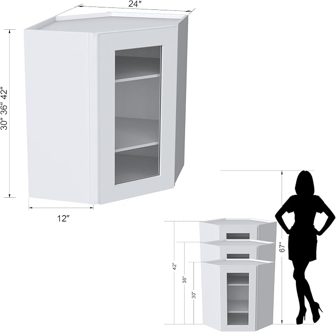 Glass Cabinet Style Corner Cabinet - Image 3