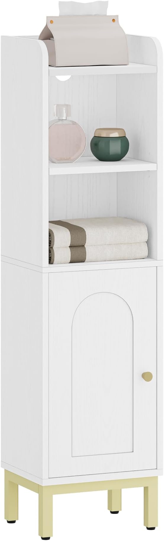 Bathroom Storage Cabinet, Small Corner Floor Cabinet - Image 9