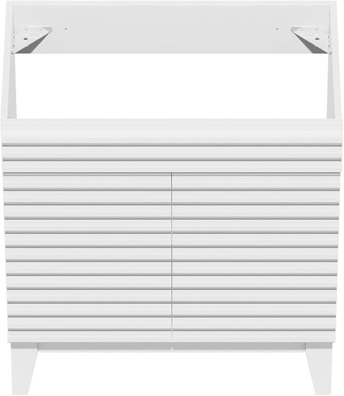 ROOMTEC 30" Bathroom Vanity, Mid-Century Freestanding Bathroom Cabinet Vanity - Image 9