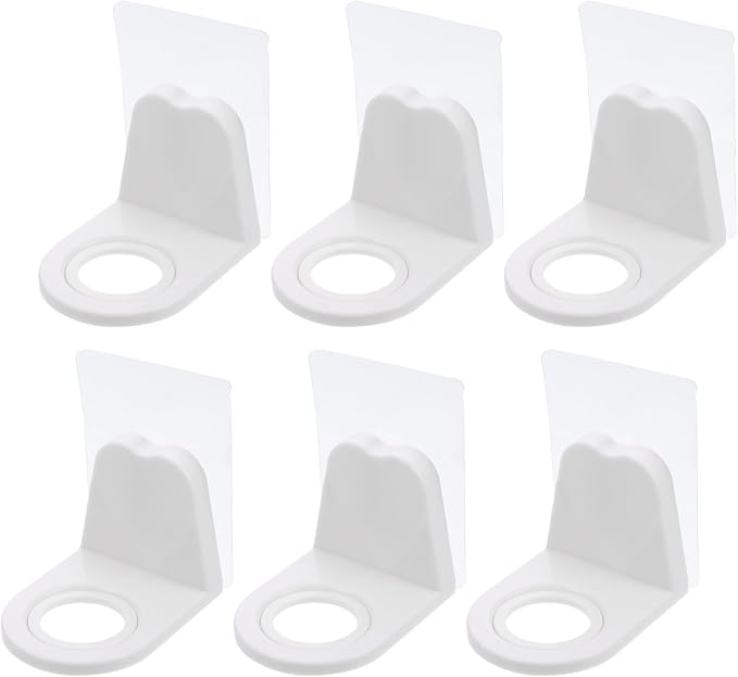 10Pcs Adhesive Hanging Storage Rack Wall-Mounted Shower Gel Bottle Holder by MUCKLILY