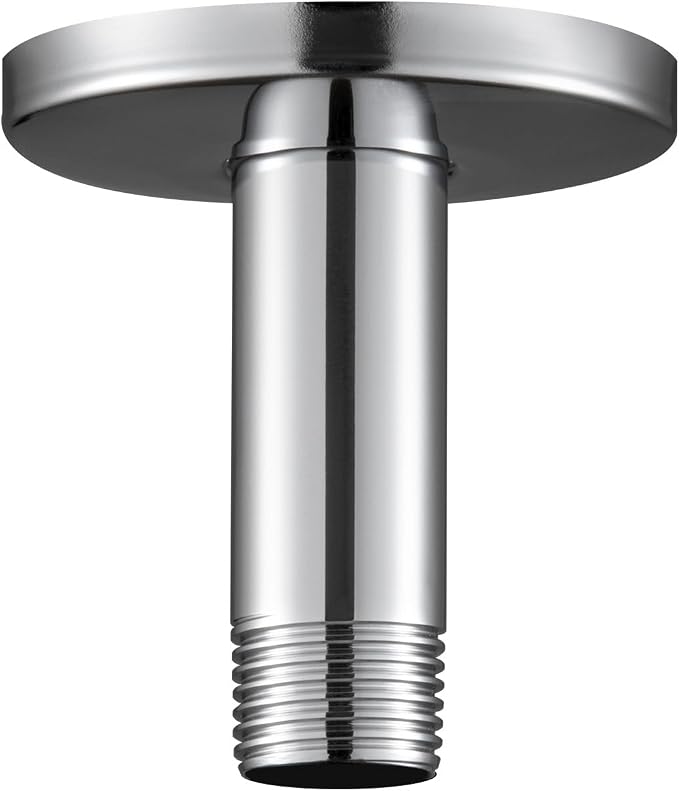 OFFO Shower Arm with Flange, 3 in Ceiling Mount Replacement Rain Shower Head by OFFO