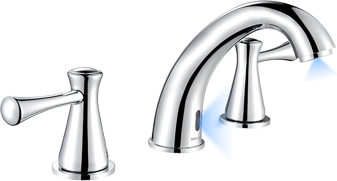 Touchless Bathroom Faucet for 3 Holes by GOESMO