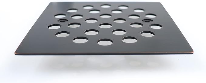 4-1/4 Inch Screw-in Square Floor Drain Cover Replacement Shower Grates - Image 2