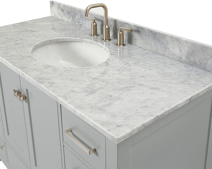 ARIEL 49" Grey Bathroom Vanity - Image 5
