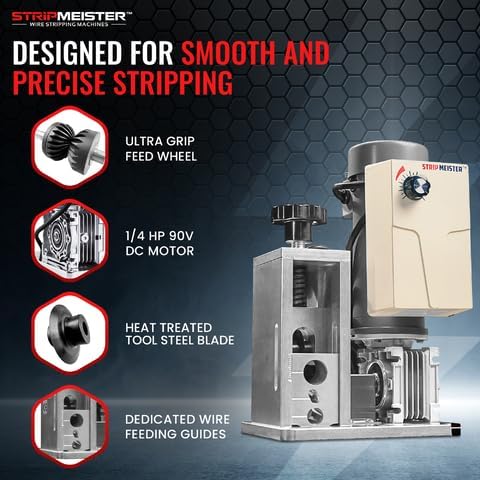 StripMeister E350x Electric Automatic Wire Stripping Machine – Wire Size Up To - Image 3