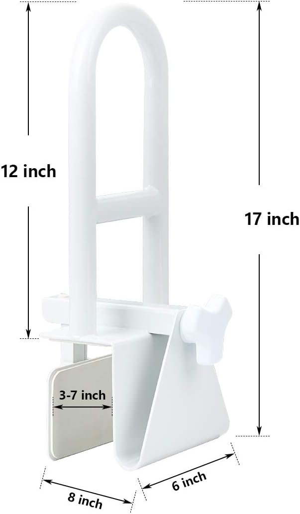Butizone Bathtub Safety Rail, Medical Adjustable Tub Grab Bar Handle Clamp - Image 2
