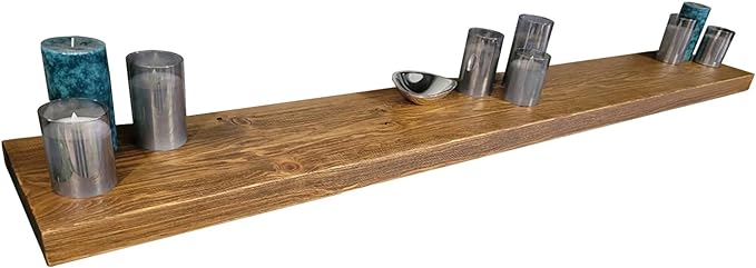 joelsantiques 72 Inch Wooden Floating Shelves by JoelsAntiques