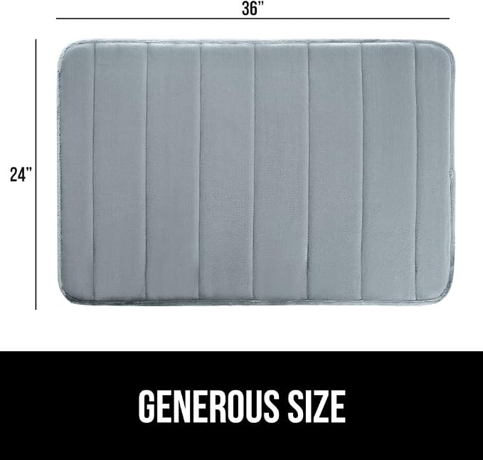 GORILLA GRIP Memory Foam Bath Mat, Soft Absorbent US Designed Bathroom Rug - Image 2