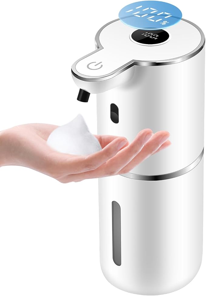 Automatic Foaming Soap Dispenser 12.8oz, Rechargeable & 6 Levels Foaming by Unknown