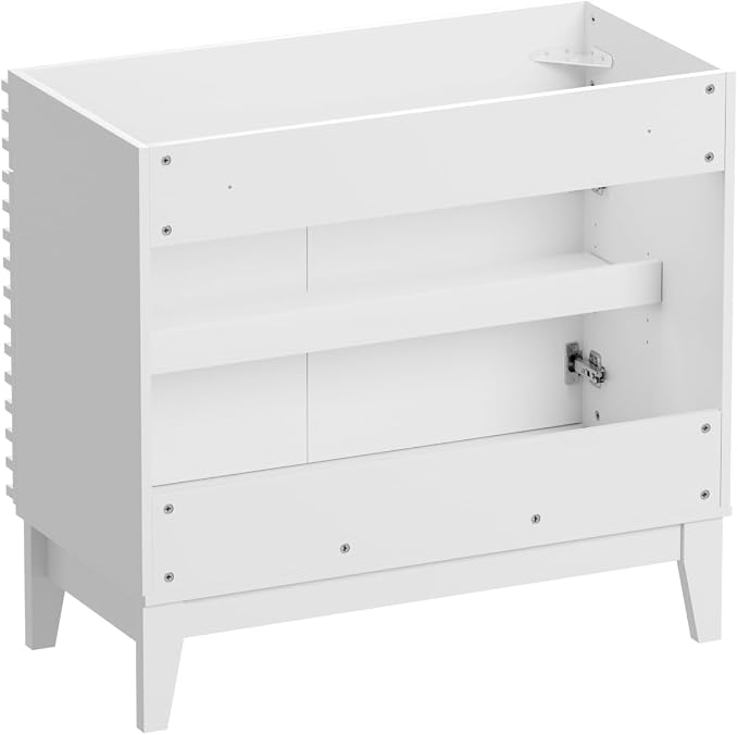 ROOMTEC 36" Bathroom Vanity, Mid-Century Freestanding Bathroom Vanity Cabinet - Image 8