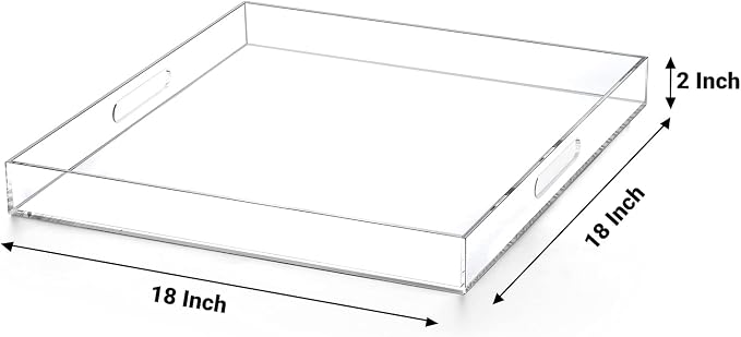 Clear extra large Ottoman Tray - Image 2