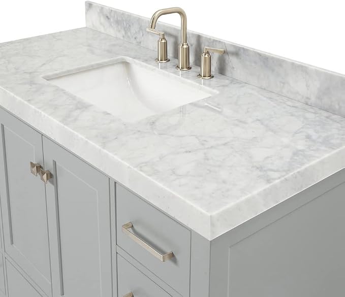 ARIEL Bathroom Vanity 48" Grey - Image 7
