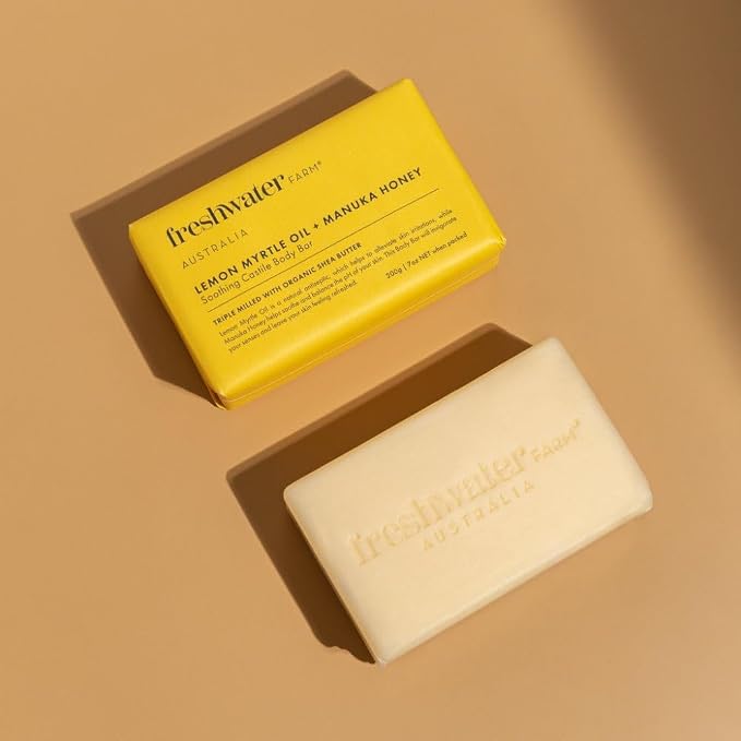 Freshwater Farm Australia Natural Soap Bar- Lemon Myrtle+Manuka Honey- 7 oz x 8 - Image 9
