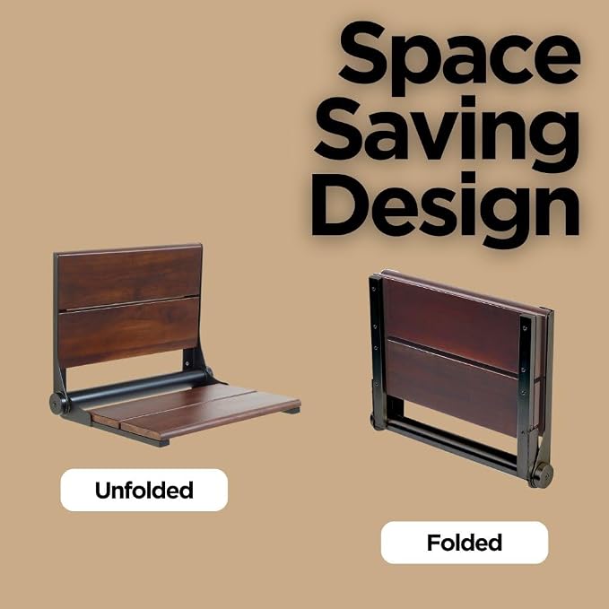 Folding Shower Seat Wall Mounted - Image 6