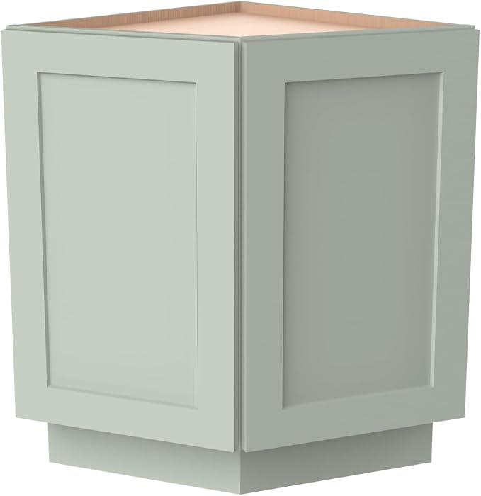Corner Cabinet for Kitchen Bathroom, Solid Wood Frame by HCIOANHomecabinetseries