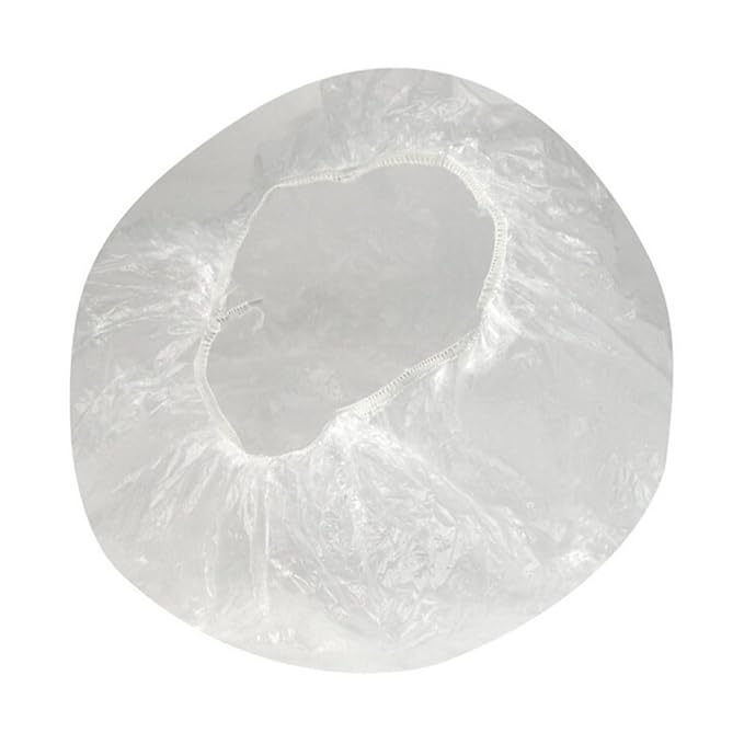 Shower Cap Disposable Bath Cap Elastic Hair Processing Plastic Caps - Image 5