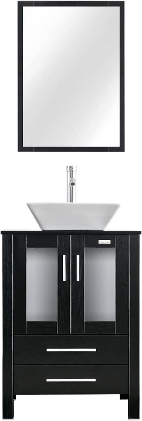eclife 24" Modern Bathroom Vanity Sink Combo Freestanding Cabinet by eclife