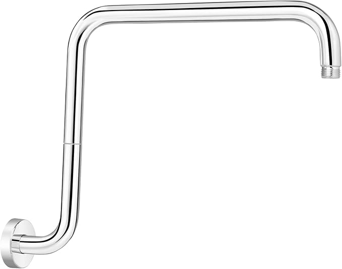PHASAT 16 Inches Shower Arm Extension, S shaped Shower Arm by PHASAT