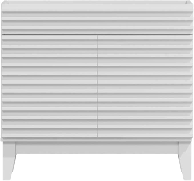 ROOMTEC 36" Bathroom Vanity, Mid-Century Freestanding Bathroom Vanity Cabinet - Image 7