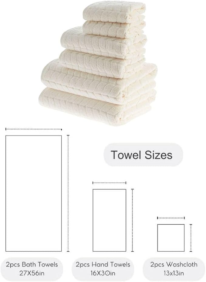 BAGNO MILANO Turkish Cotton Ultra-Soft Plush Absorbent Quick Dry Bathroom Towel - Image 9