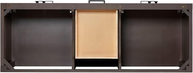 ARIEL Cambridge 61 Inch Double Rectangular Sink Bathroom Vanity - Image 7