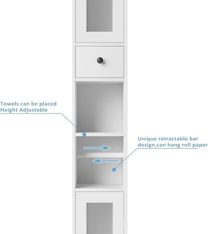 Maupvit Bathroom Storage Cabinet - Image 7