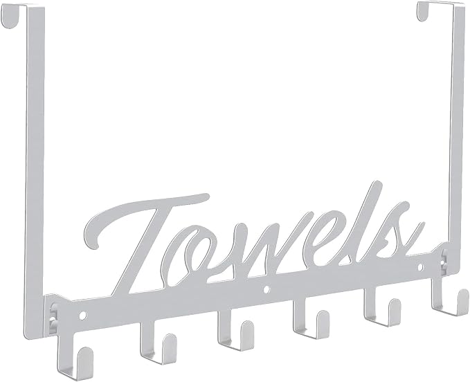 Over The Door Hooks, Towel Rack by Azmoncy