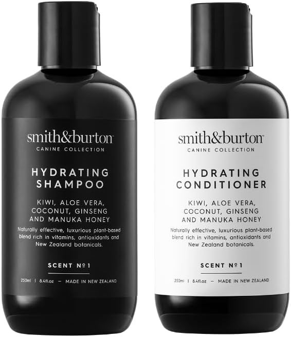 smith&burton Hydrating Dog & Cat Shampoo And Conditioner Duo Set, Natural by smithburton