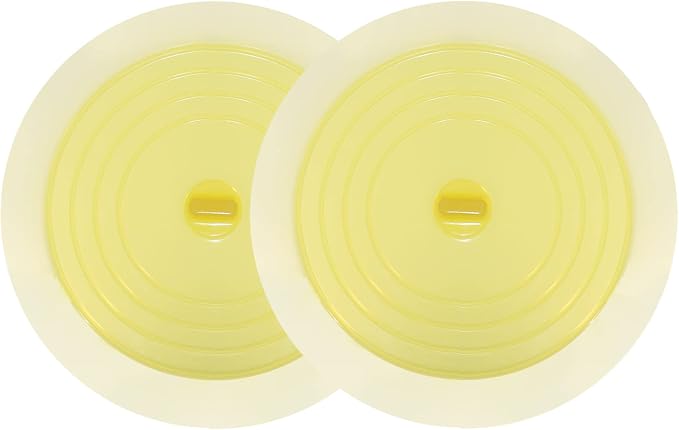 V-TOP Bathtub Drain Plug 2 Pack, 6 inches Large Silicone Tub Stopper Hair by V-TOP