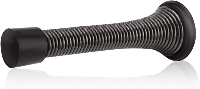 HOMOTEK 20 Pack Oil Rubbed Bronze Spring Door Stops, 3-1/8” Heavy Duty Door Stop by HOMOTEK