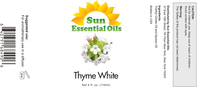 Sun Essential Oils 4oz Thyme Essential Oil – Aromatherapy Oil - Image 2