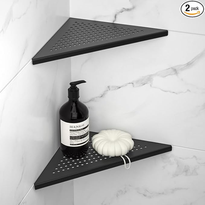 Corner Shower Shelf 2 Pack, 304 Stainless Steel Shelf by Bernkot