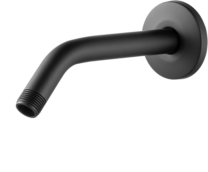 OFFO Shower Arm with Flange, 6 in Wall Mount Replacement Angle Shower Head Arm by OFFO